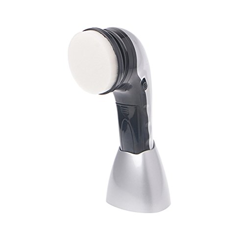 Fashionwu Portable Electric Shoe Brush Handheld Mini Shoe Polisher Silver