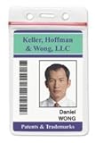 Heavy Duty Vinyl Vertical Badge Holder with Resealable Top Sold Individually