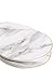 Sugar & Cloth SC5BFGSMB02 2 Piece Serving Set, Marble/Gold Trim