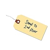Avery 12605 Double Wired Shipping Tags, 13pt. Stock, 4 3/4 x 2 3/8, Manila (Box of 1000)