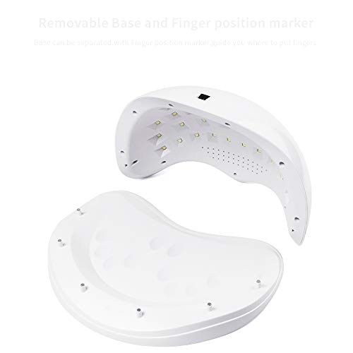 Nail Dryer 72W UV LED Nail Lamp [Big Size] [Quick-drying]with 4 Timers Professional Nail Art Tools Accessories - Thumbnail 5