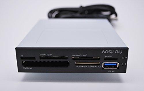 EZDIY-Front-Panel-for-35-inch-Bay-with-Card-Reader-and-one-USB-30-Port