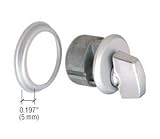 CRL Satin Aluminum Finish Mortise Thumbturn Cylinder