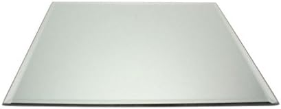 Luxury Wedding 25cm Square Mirror Candle Plate, Single, by White Candle Company