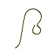 Niobium French Earring Wires, Hypoallergenic, Yellow Gold Niobium, Earring Hook findings