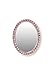 iDecoz Phone Mirror. Peel & Stick on All Phones or Cases. The Replacement for The Compact Mirror. It's The Best Way to Check Yourself Out Quickly, Anywhere & at Anytime. (Oval w/Pink Crystals)