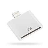 30 8 Adapter Lightning onto 30 pole OKCS without audio / data trasmission universal for Apple iPhone 7, 7 Plus, 5, 5s, 6, 6s, 6 Plus, 6s Plus, iPad, iPod in white