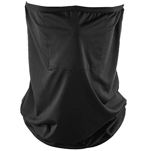 Neck Gaiter Tube Scarf Mask with Safety Carbon Filter, Multifunctional Headwear Face Mask for Women Men