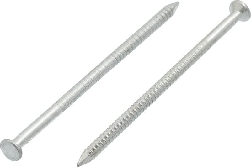 3.8mm x 100mm Ring Shank Steel Nails Galvanised (Pack of 100) N12ABC — image 1