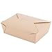 Fit Meal Prep 50 Pack 76 oz Disposable Take Out Containers Microwaveable Kraft Paper To Go Boxes for Food To Go Containers Takeout Containers Leakproof Greaseproof for Restaurants, Food Service, Party
