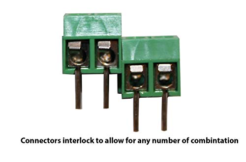 Screw Terminal Block Kit Long Pins for Breadboard 5 mm Pitch 2, 3, 4 Pole (40 pcs)