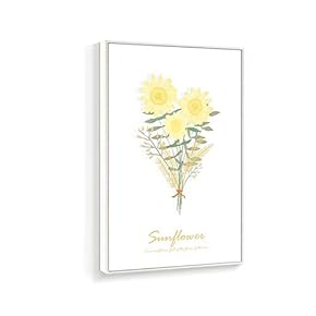 Framed Canvas Wall Art for Living Room, Bedroom Beautiful Bunch Flowers Canvas Prints for Home Decoration Ready to Hanging - 16x24 inches