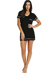 Cherrydew Ladies Short Nightshirts Sleepshirts
