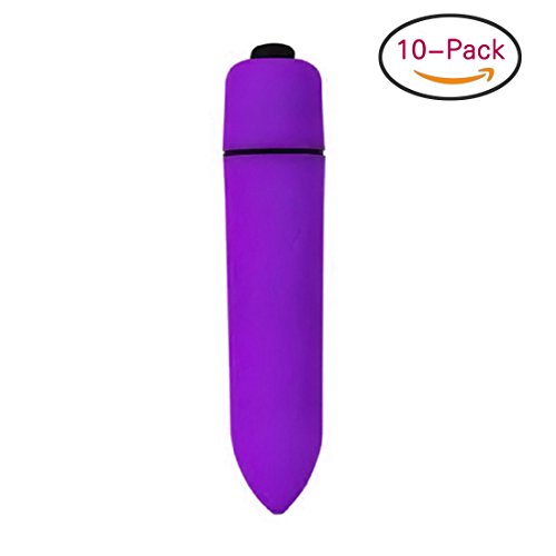Vibrator, Oomph! 10-Speed Powerful WaterProof Single-speed Massager Mini Bullet Vibrator/Vibes Female Masturbation Toy (10 Packs)