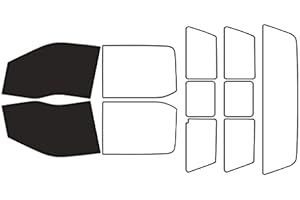 Rvinyl Window Tint Kit Compatible with Ford F-150 2015-2020 4 Door Super Crew - Black 20% - Single Ply No Bubble Film - Do it Yourself Vehicle Front Precut Kit