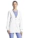 Cherokee Women's Workwear Scrubs Cardigan Warm-up Jacket, White, Small