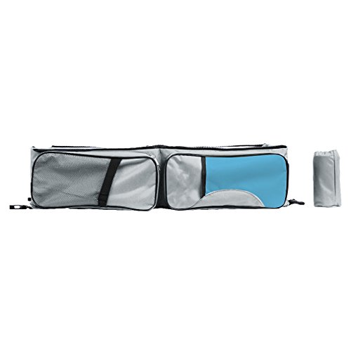 Baabyoo Baby Travel Bed Bag Baby Diaper Bag Portable Baby Diaper Change Station 4 in 1 Folding Baby Bag Newborn Carrier Infant Bassinet Baby Tote Bag Folding Crib Baby Shower Gift (Royal Blue)
