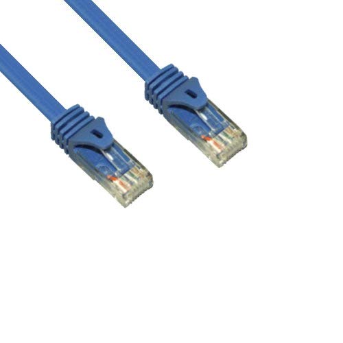 Kentek 1 Feet FT CAT6A UTP Patch Cable 24 AWG 600 MHz 10G 10Gbps Category 6a Unshielded Twisted Pair Snagless Molded Boot Ethernet RJ45 Network Internet Cord Blue