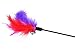 BINGPET Cat Teaser Wand Toys, 3 Pack Long Cats Wands with Bird Colorful Feathers and Bell, Kitten Full Fun Toy for Indoor Play Chase Exercise