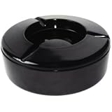 6 x Windproof Ashtray (Pack of 6) - Commercial Workplace Pub Bar Club Restaurant Smoking Area Ashtrays