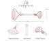 Rose Quartz Face Massage Roller + Ebook Guide | Jade Beauty Roller | Eye Puffiness Treatment | Crystal Quartz Natural Skincare | The Perfect Birthday - Christmas Gift