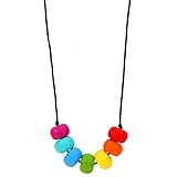 MyBoo Autism/Sensory/Teething Chewable Chunky Multi-Colored Beaded Necklace - Brights