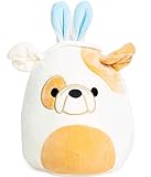 Squishmallows Easter 2020 Plush with Bunny Ears 9 inch (Brown Bulldog)