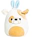 Squishmallows Easter 2020 Plush with Bunny Ears 9 inch (Brown Bulldog)