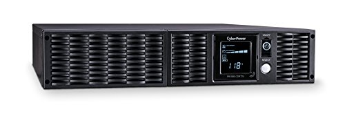 CyberPower PR1500LCDRT2UN Smart App Sinewave UPS System, 1500VA/1350W, 8 Outlets, AVR, 2U Rack/Tower + Pre-Installed SNMP Card