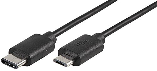 Pro Signal PSG91207 USB-C Male to USB Micro B Male USB 2.0 Lead, 1m