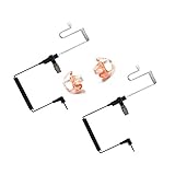 HYS 3.5mm Police Listen Only Acoustic Tube Earpiece with One Pair Medium Earmolds for Speaker Mics