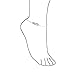 Handcuff Interlocking Hotwire Anklet Lucky Charm Anklet Link Ankle Bracelet For Women 925 Sterling Silver 9 To 10 Inch