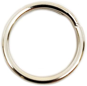 Dog Tag Split Ring Connectors 16MM - Nickel (Quantity 65)