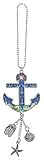 ANCHOR Ganz Car Charm with Dangle Charms and Ball Chain for Rearview Mirror