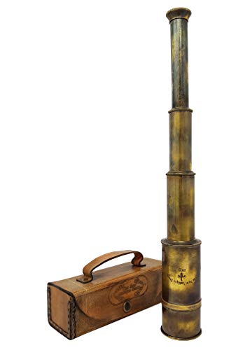 318dFl71C6L Brass Nautical - Captain's Functional Telescope | Brass Made | Glass Optics and High Magnfication | Pirate's Instrument… - Image 4