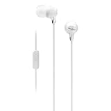 Sony MDR-EX15AP In-Ear Stereo Headphones with Mic (White)