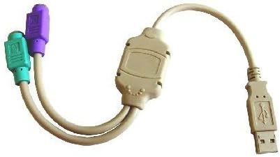 rhinocables - USB Male to 2 PS/2 Female Splitter