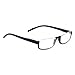 Kerecsen Reading glasses 2 Pair Half Moon Half Frame Readers Spring Hinge Men and Women Glasses (2 Pack Black, 1.50)