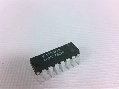 FAIRCHILD SEMICONDUCTOR CD4017BCN Positive Edge Triggered DIP-16, Ring Counter, SYNCHRONOUS, 4000/14000/40000 Series
