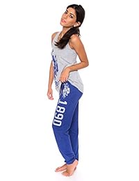 U.S. Polo Assn. Pantalones de yoga para mujer, 2 piezas, cintura elástica