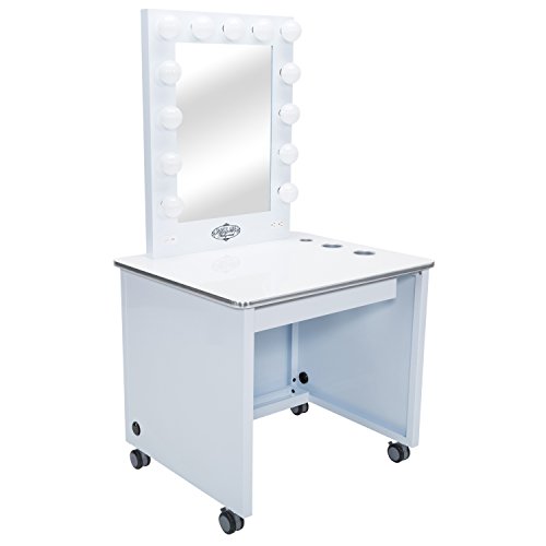 Vanity Girl Hollywood Vanity MakeUp Desk with Built in Accessory