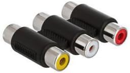 Dette 3 RCA AV Audio Video Coupler Adapter Female to Female