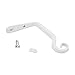 Plant Hanger Hook 6” Inch, Hand Forged Straight, White – Heavy Duty Iron Wall Hook for Plants, Bird Feeders, Lanterns, Wind Chimes