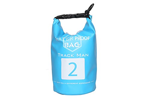 Track Man Floating Waterproof 2L/5L/15L/31L Premium PVC Waterproof Floating Dry Gear Bags for Boating, Kayaking, Fishing, Rafting, Swimming and Camping