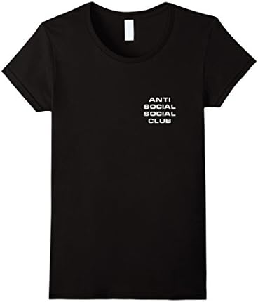 Women's Anti Social Social Club T-shirt Medium Black