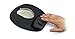 Memory Foam Mouse Mat with Wrist Rest- Black
