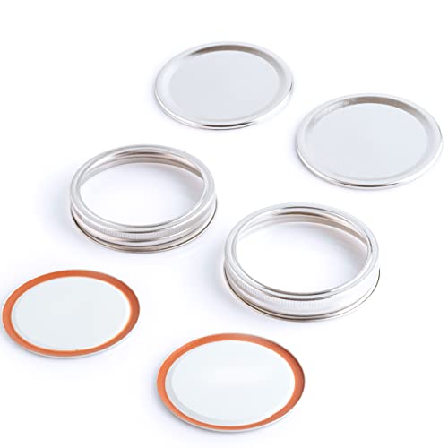 Wide Mouth Canning Lids and Rings 24 Pack Canning Lid and Ring for
