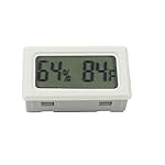 Happy Pet Digital LCD Humidity Temperature Thermo Hygrometer, Mini, White