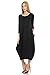 Pastel by Vivienne Women's Cocoon Midi Dress Medium Black