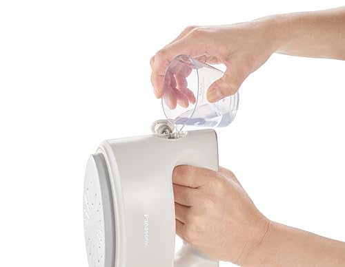 Panasonic 2 in 1 Hand garment steamer with soleplate, Steam & iron, Powershot function, 3 modes of soleplate temperature, Quick start up, Easy & portable, Ivory, NI-FS780CTH